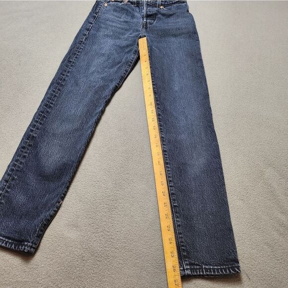 Levi's Wedgie Jeans Light Size 23 Tapered Leg High Waist - Picture 12 of 14